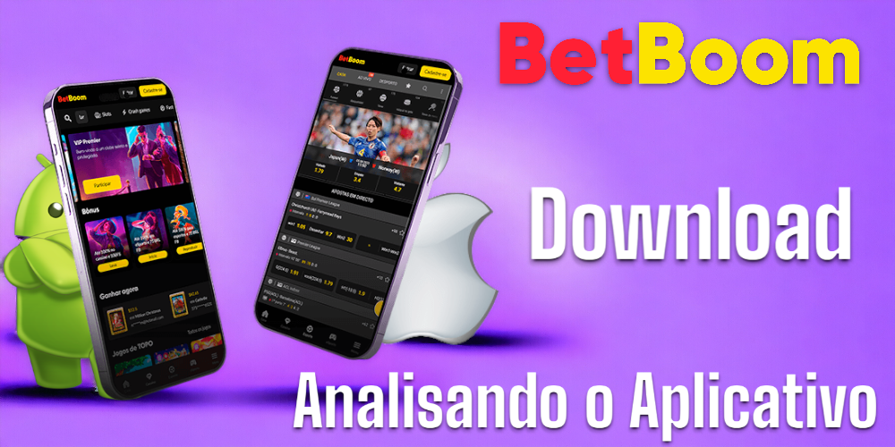 Versões Android e iOS do aplicativo Betboom Brasil